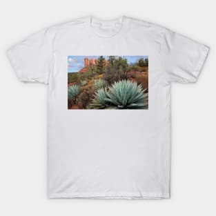 Agave And Coffee Pot Rock Near Sedona T-Shirt